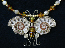 Wire wrapped - Butterfly necklace